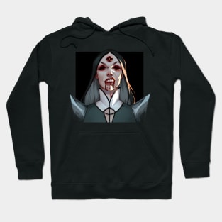 Three eyes with blood Hoodie